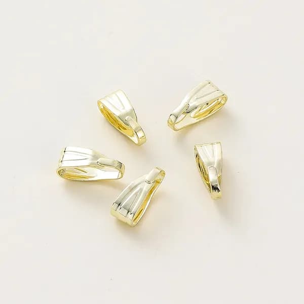 Бейл-скоба, размер 3х7.5мм, цвет золота 14k, 50 штук