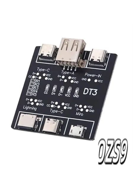 Плата Обнаружения Короткого Замыкания DT3 USB-Кабельный Тестер Для IOS Android Micro-USB Type-C