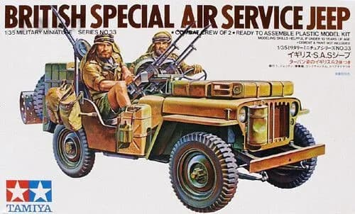 Tamiya 35033 1/35 Комплект моделей British SAS Патрульный джип специальной авиационной службы