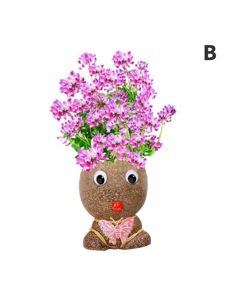Цветочная кукла в горшке