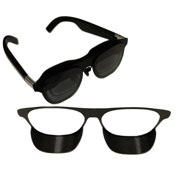 Для Xreal One Black Screen Shade Lens Protector Нижний световой щит