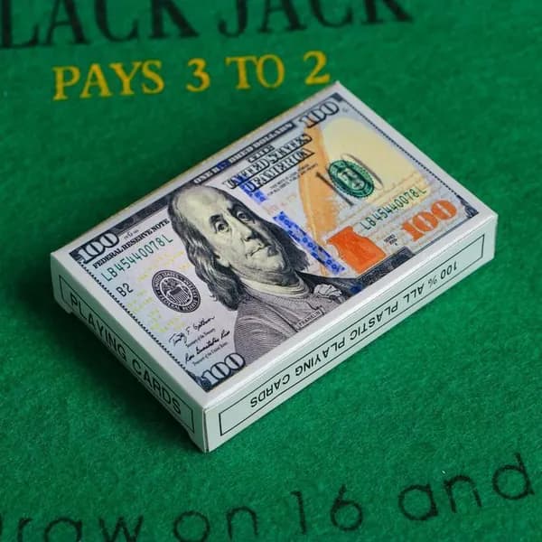 Карты игральные бумажные "Доллар", 54 шт,, 8,8 x 5,7 см