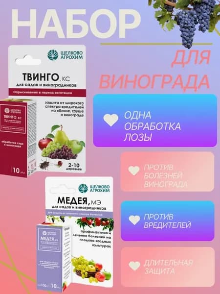 Набор для винограда и садов Твинго КС+Медея МЭ (бак смесь)