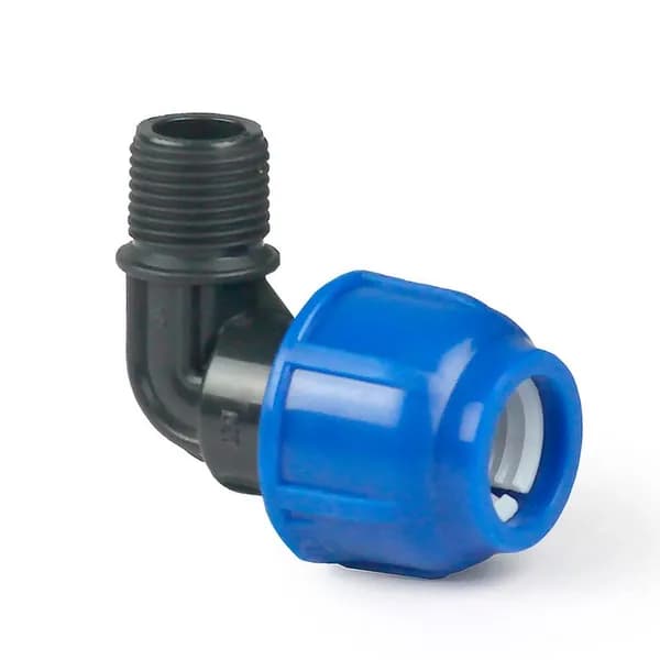 Отвод компрессионный переходной 90 25х1/2" НР RTP