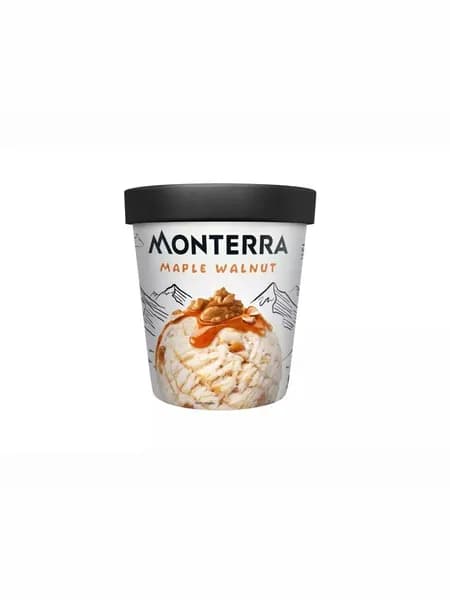 Мороженое пломбир Monterra Грецкий орех с кленовым сиропом 480 мл 298 г