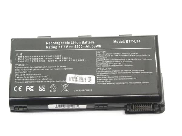 MSI Аккумулятор для ноутбука MSI 5200 мАч, (CR500-019L,CR620-203L,CR620-204,CR620-845X,CR620-871X,CR630-009,CR630-010X,CX500-034,CX500-473, BTY-L74)