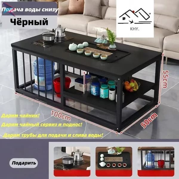 Комплект офисной мебели, черный