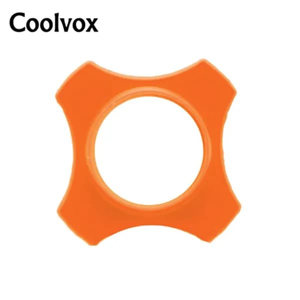 coolvox Аксессуар для микрофона концертный Высокоплотный губка с цветным кольцом, губчатый чехол, экологически чистый силиконовый чехол, оранжевый