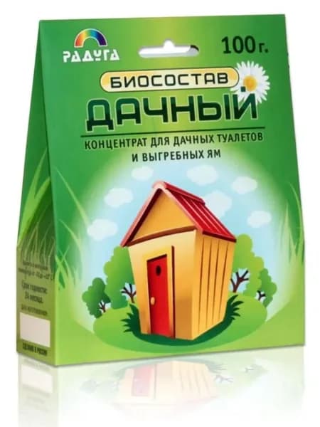 Биосостав Дачный Концентрат для дачных туалетов и выгребных ям 100г