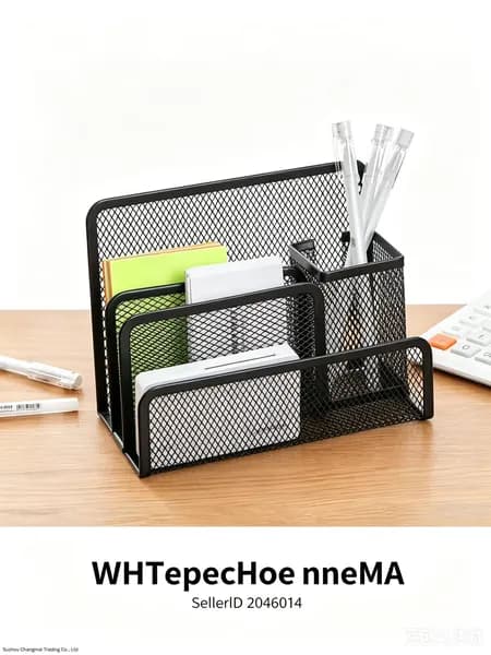 Металлический органайзер настенный для канцелярии и документов/косметики и мелочей/17.5*13*9cm