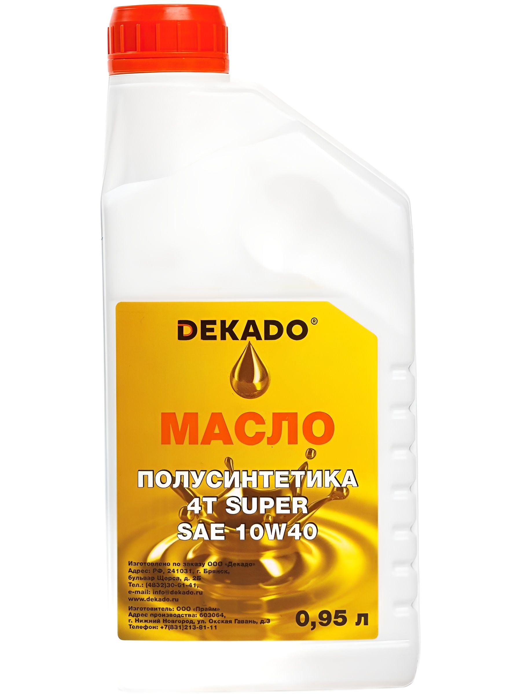 DEKADO Масло декадо Масло моторное, 0.95 л