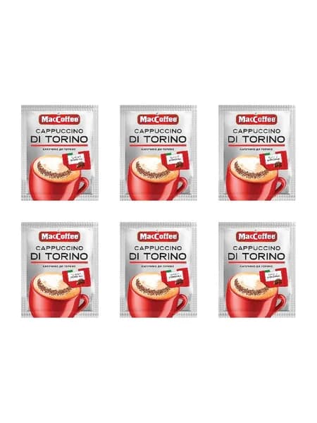 MacCoffee Напиток кофейный Капучино ди Торино 25,5 г, 6 шт