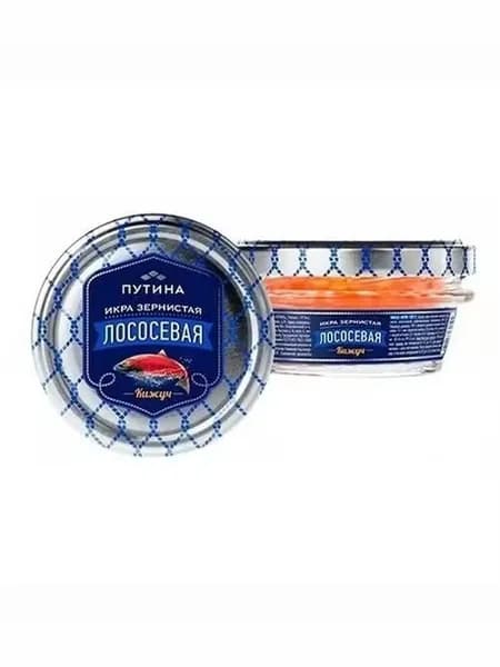 Икра кижуча красная Путина зернистая 120 г