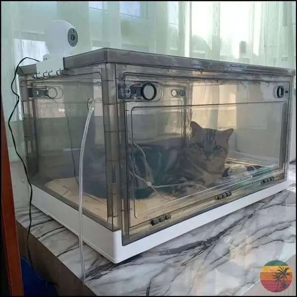 Эксклюзивный 88литровый бокс для оксигенации кошек и мелких собак 610x420x345 мм