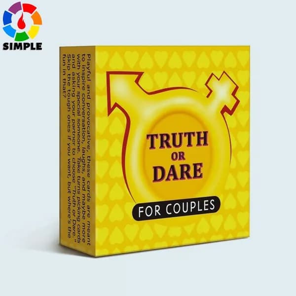 Hot Sell Couples and Lovers Game in Private Truth & Dare Card Games Карточная игра Настольная игра