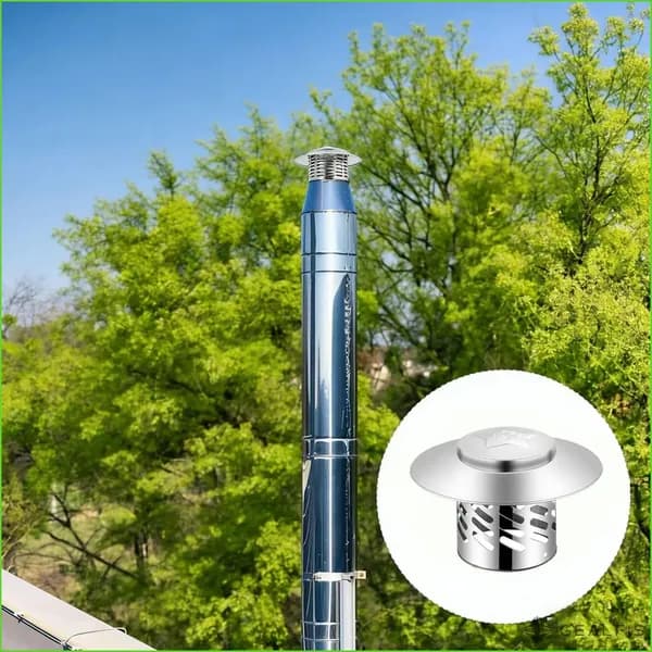 непромокаемая крышка дымохода из нержавеющей стали 304, 1 штука, защита от птиц и грызунов