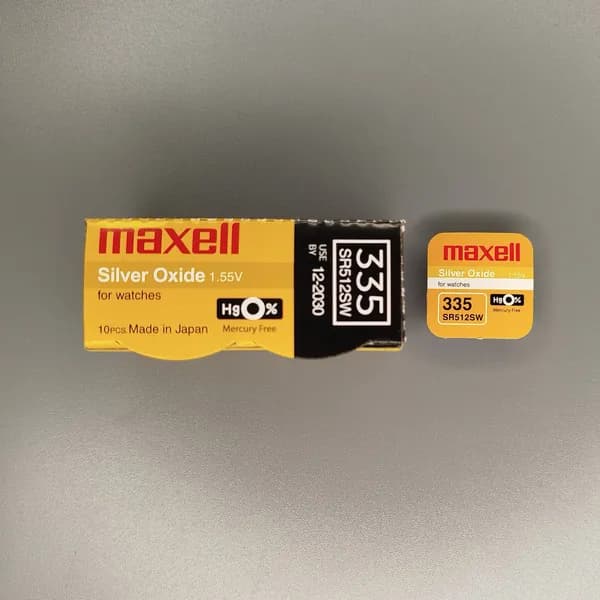 Батарейка для часов Maxell оксид-серебряная SR512 SW (335) (бл1)