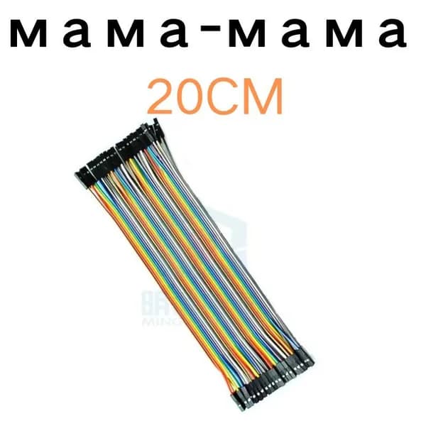 40 шт мама-мама (20CM) перемычки для макетных плат Перемычки DuPont