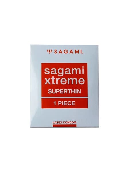 Презервативы Sagami Xtreme Superthin 1 шт. супертонкие, толщина стенки 0,04 мм
