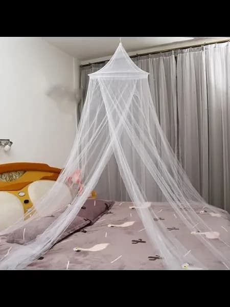 Балдахин для кровати 250x60 см Белый