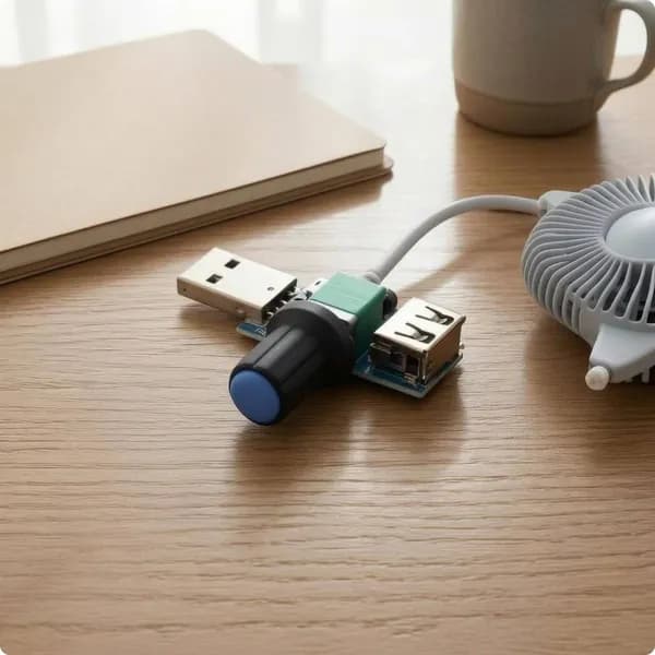 Вентилятор автомобильный, арт. USB, 5 Вт