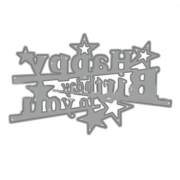 День рождения: трафареты для букв