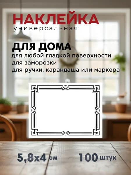 Наклейка универсальная для дома 100 шт.