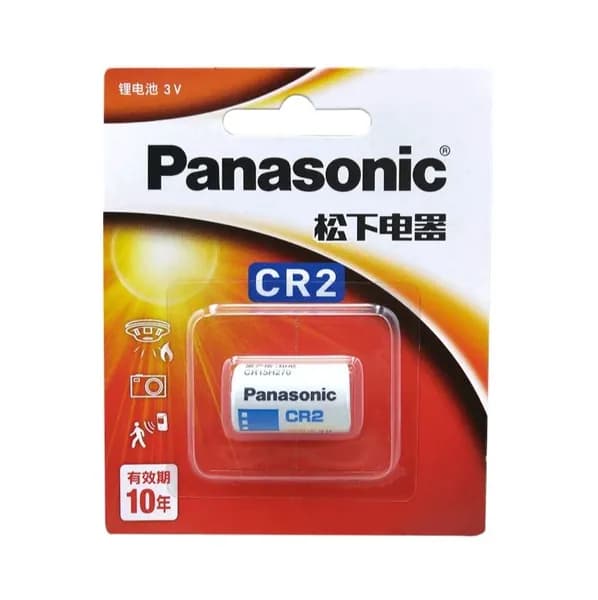 Panasonic Батарейка CR2 (15270, CR17355, 5046LC), Литиевый тип, 3 В, 1 шт