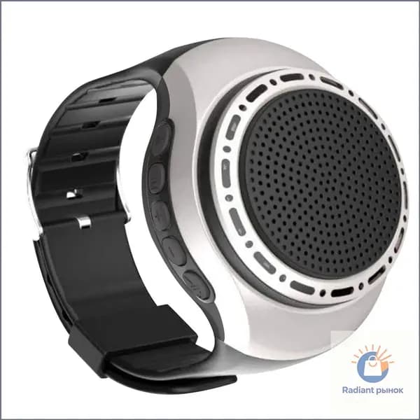 браслет-колонка для велопрогулок U6, Bluetooth, подсветка, серебристый