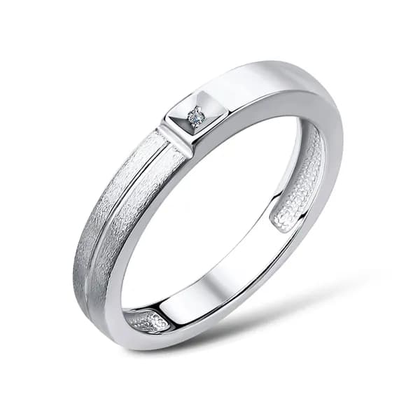 Серебряное кольцо DIAMANT-ONLINE с бриллиантом 925 пробы