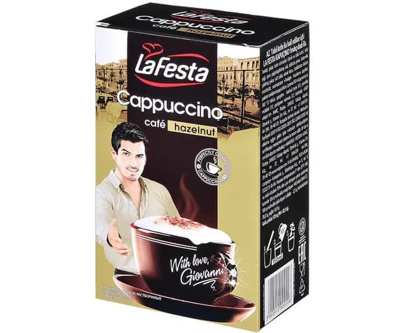 La Festa капучино Ла Феста с вкусом Ореха, 8 блоков по 10 шт