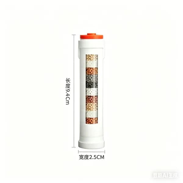 Фильтр для душа Chenlu SA-44, снежинка, 9.4 см, цветные шарики сульфита кальция, 1 шт