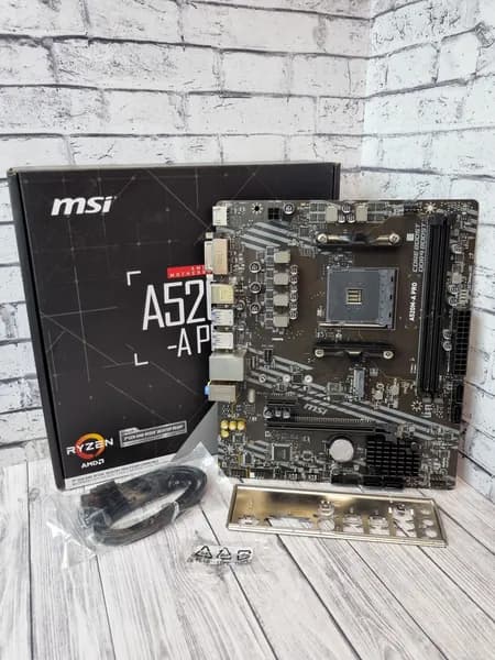 Материнская плата Socket AM4 A520M-A PRO. Товар уцененный
