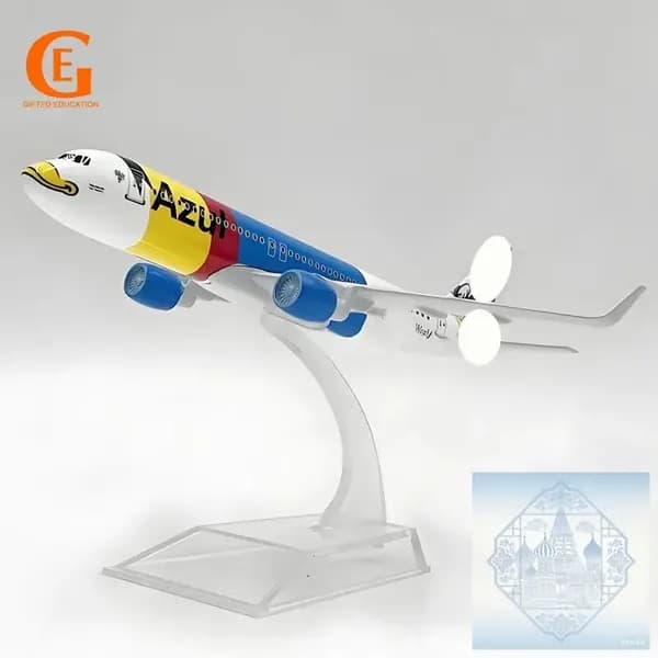 Металлическая Модель Самолета Azul Airlines Бразилия Аэробус 320, Масштаб 1:400, Синий