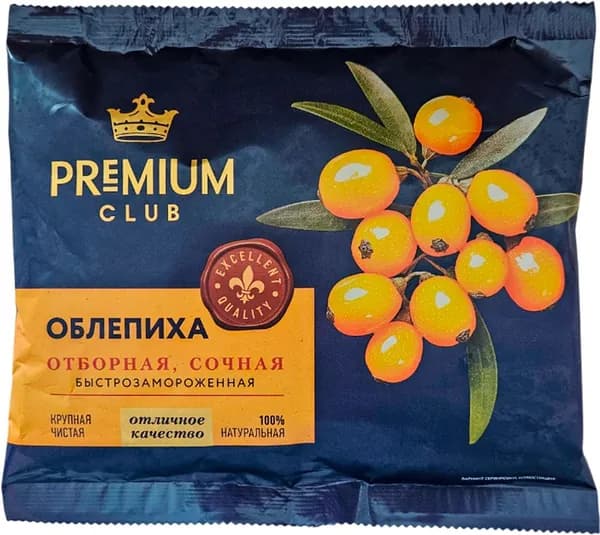 Облепиха быстрозамороженная PREMIUM CLUB, 300г. 3 шт.
