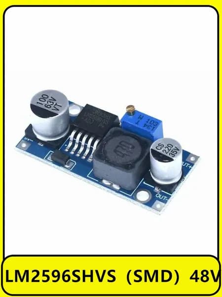 2 шт. LM2596SHVS SMD 48V Модуль понижающего преобразователя постоянного тока, регулируемый понижающий модуль на 3 А, LM2596, стабилизатор напряжения 24 В до 12 В, 5 В, 3 В.