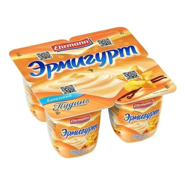 Пудинг Эрмигурт ванильный 3% БЗМЖ 100 г