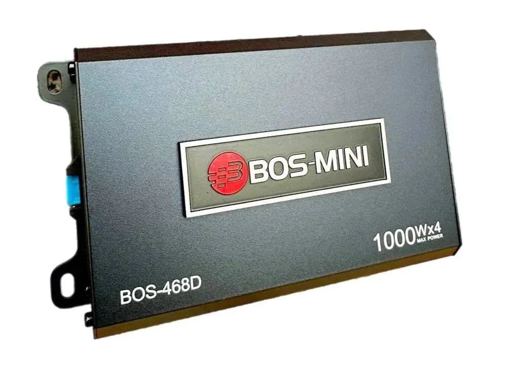Усилитель автомобильный для Android магнитолы BOS-MINI BOS-468D четырехканальный 4х1000W