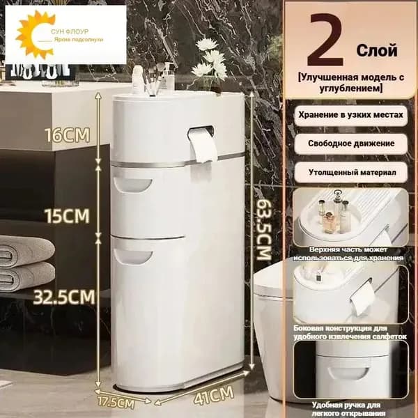 Тумба для ванной,, 17.5х41х63.5 см