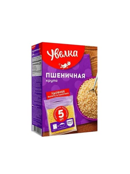 Крупа Пшеничная Увелка в пакетиках 5х80г, 400гр