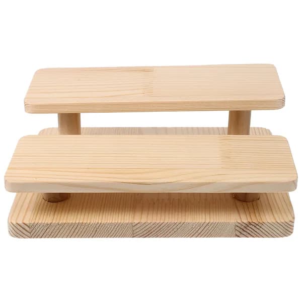 Деревянная Подставка Для Декоративных Предметов, Хаки, 16.2x12.5x5.7 См, 1 Шт