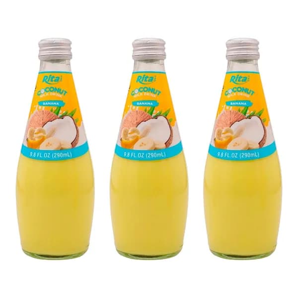 Кокосовое молоко со вкусом банана Rita, 290 мл х 3 шт