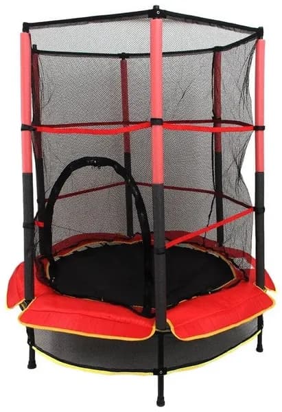 Батут с сеткой SILAPRO 140х145см, красный