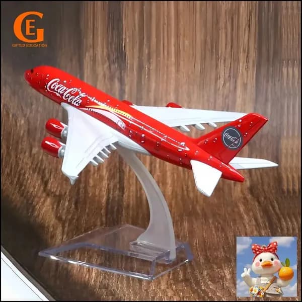 Коллекционная Модель Самолета Аэробус 380 Авиалиний COLA Cool - Металлическая Модель, Подарок Авиалюбителю