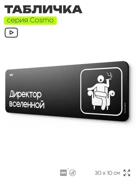 Табличка Директор вселенной на дверь прикольная декоративная