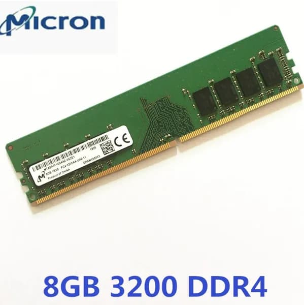 Micron Оперативная память DDR4, 3200 МГц, 1 x 8 ГБ (8GB 1,2V 3200Mhz для пк)