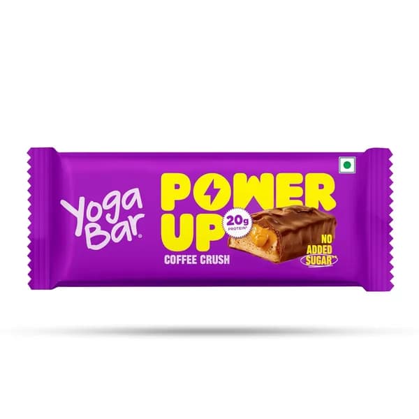 Yogabar Бара с кофе, повышение энергии, для спортсменов, 70 г