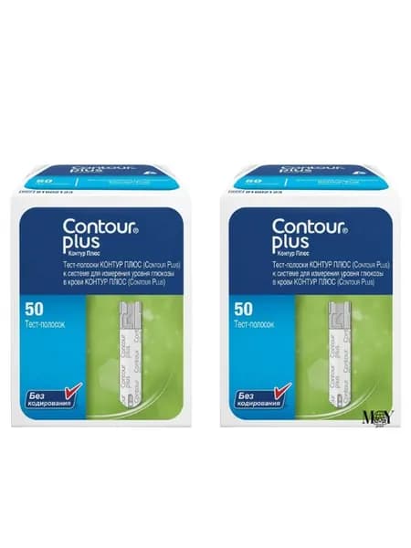 Тест-полоски Контур Плюс Contour Plus №100 (08.2027)