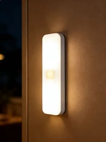 Беспроводной светодиодный LED светильник, ночник, лампа с датчиком движения на аккумуляторе
