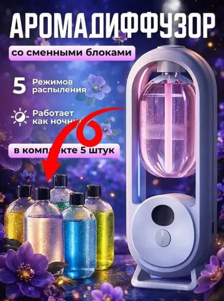 Аромадиффузор ультразвуковой ароматы_, белый